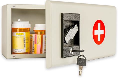 medicine lock box made of metal|medicine lock box for home.